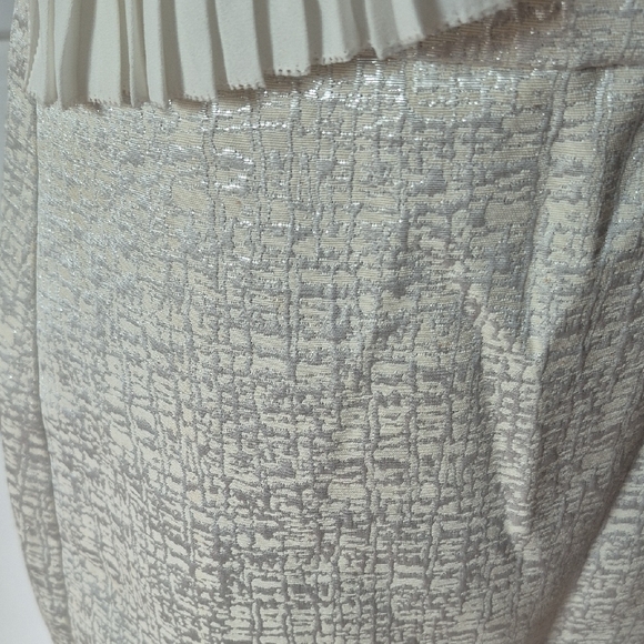 LOFT Cream Ruffle Mini Dress - Picture 3 of 4